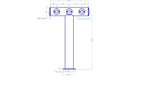 Colonna Spillatore in Acciaio Inox, Completa di Tubi di Ricircolo