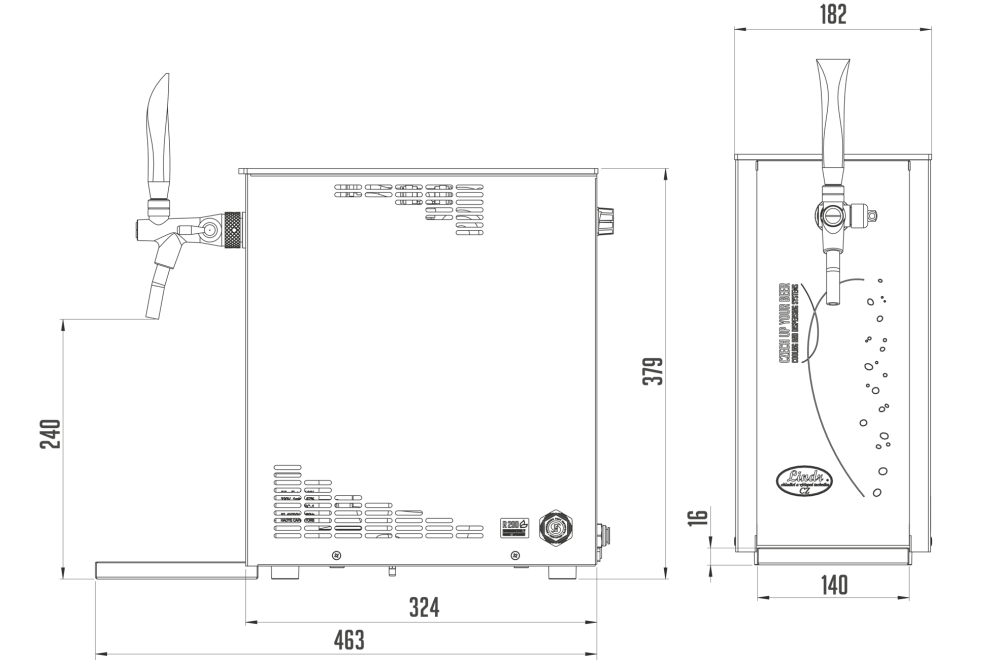 Beer Cooler 1 Way Luxury