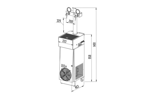 Motor CWP200 Mobil Green Line - 2 ways