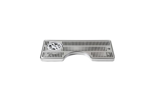 Raccogligocce 40x22, ø150 mm inox con bagnabicchiere e scarico