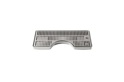 Stainless steel drip tray sizes 40x22 cm., Ø 150