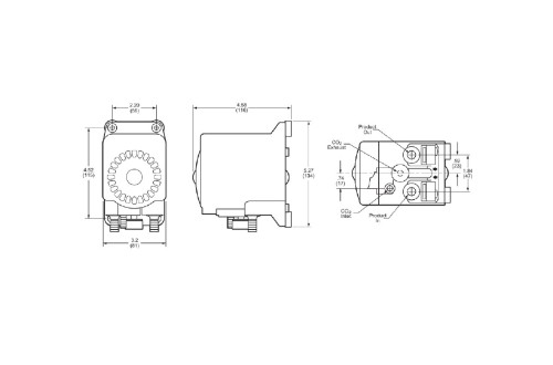 Pompa pneumatica FLOJET G56 con attacchi rapidi