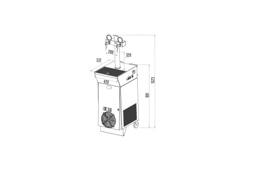 CWP 300/Kprofi mobil 2x tap Green Line