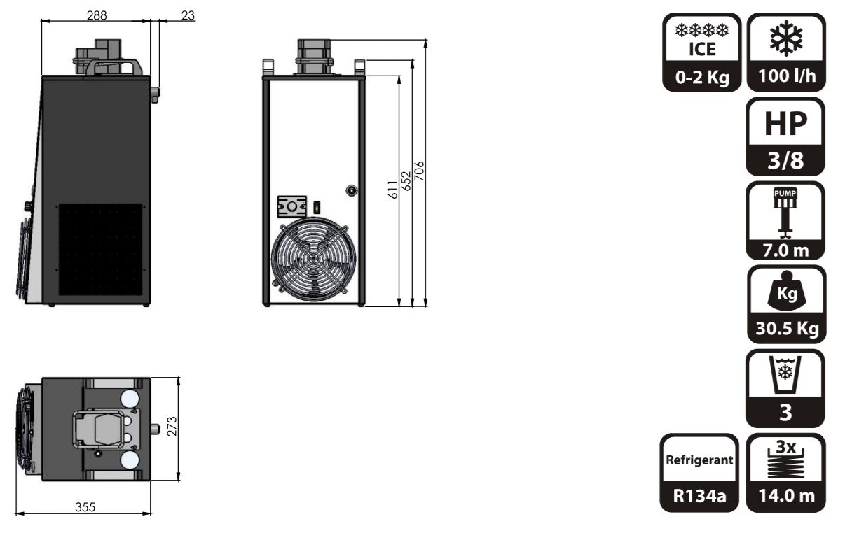 Motore CWP100 - 3 Vie